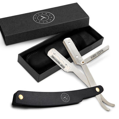  Samson Shavette Straight Razor | Black by Naked Armor sold by Naked Armor Razors