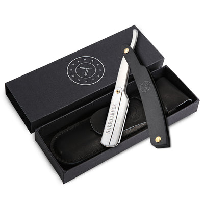  Samson Shavette Straight Razor | Black by Naked Armor sold by Naked Armor Razors