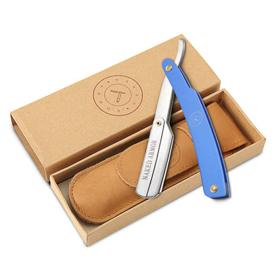  Samson Shavette Straight Razor | Blue by Naked Armor sold by Naked Armor Razors