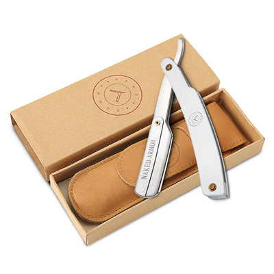  Samson Shavette Straight Razor | Silver by Naked Armor sold by Naked Armor Razors