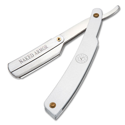  Samson Shavette Straight Razor | Silver by Naked Armor sold by Naked Armor Razors