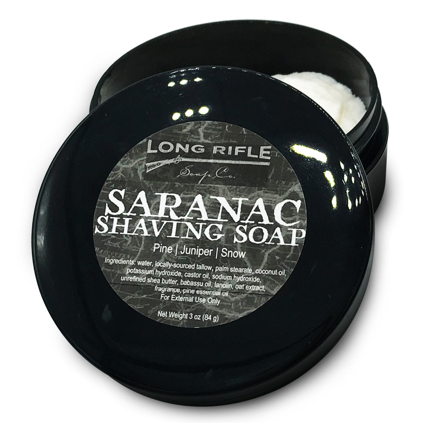  Saranac Shaving Soap by Long Rifle sold by Naked Armor Razors