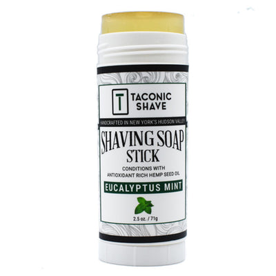  Taconic Shave Eucalyptus Mint Twist Up Shaving Soap Stick by Taconic Shave sold by Naked Armor Razors