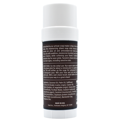 Taconic Shave Hemp & Bay Rum Twist Up Shaving Soap Stick 2.5 oz