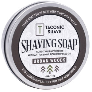 Taconic Shave Hemp & Urban Woods Shaving Soap 4 oz