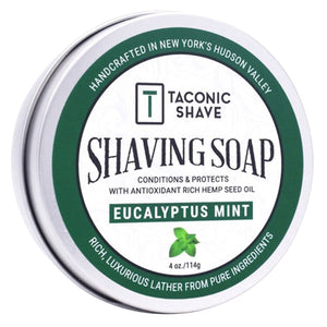  Taconic Shave Hemp & Eucalyptus Mint Shave Soap by Taconic Shave sold by Naked Armor Razors