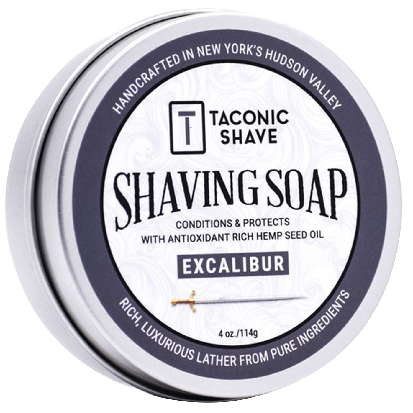  Taconic Shave Hemp & Excalibur Shave Soap by Taconic Shave sold by Naked Armor Razors