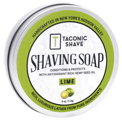  Taconic Shave Hemp & Lime Shave Soap by Taconic Shave sold by Naked Armor Razors