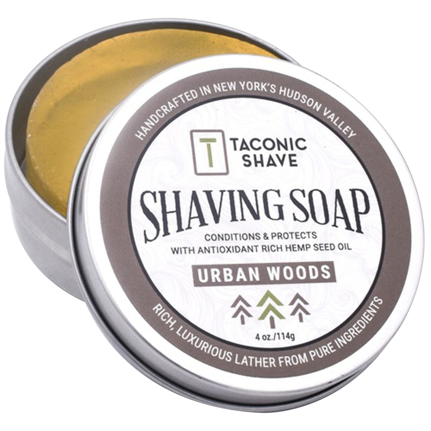  Taconic Shave Hemp & Urban Woods Shave Soap by Taconic Shave sold by Naked Armor Razors