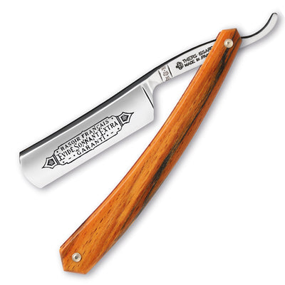 Thiers Issard 'Evide Sonnant Extra Garanti' Straight Razor 6/8" Orange Beech Wood Carbon Steel
