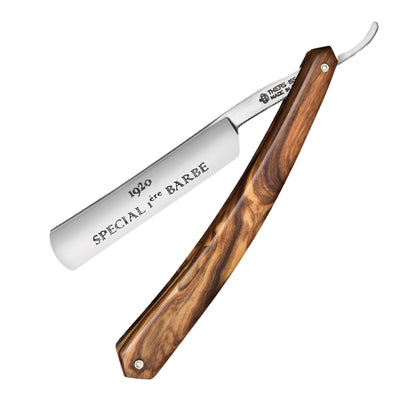 Thiers Issard '1920 Special 1ère Barbe' Straight Razor 4/8" Olivewood Carbon Steel