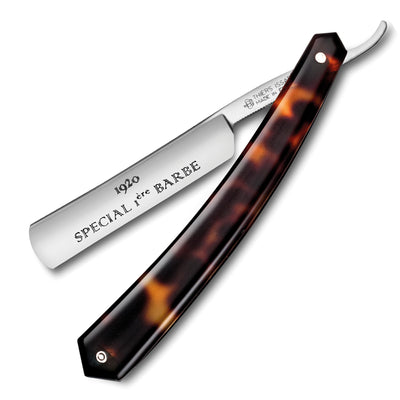 Thiers Issard '1920 Special 1ère Barbe' Straight Razor 4/8" Faux Tortoise Shell Carbon Steel