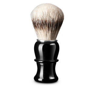 Thiers Issard Black Horn Silvertip Badger Shaving Brush