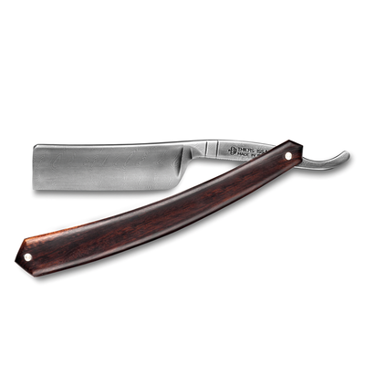 Thiers Issard Damascus Steel Straight Razor 6/8" Desert Ironwood