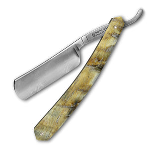 Thiers Issard Damascus Steel Straight Razor 6/8" Ram Horn