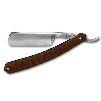 Thiers Issard Damascus Steel Straight Razor 6/8" Snakewood