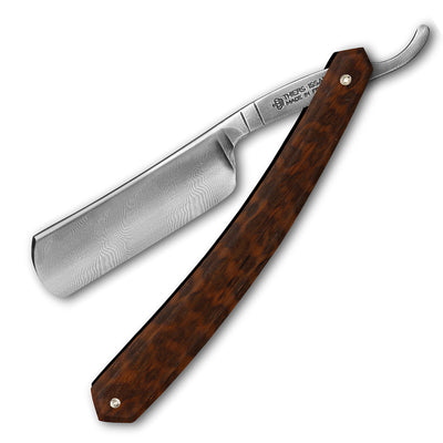 Thiers Issard Damascus Steel Straight Razor 6/8" Snakewood