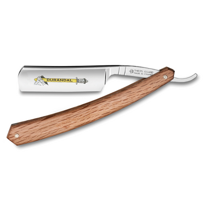 Thiers Issard Durandal 6/8" Spotted Oak Straight Razor