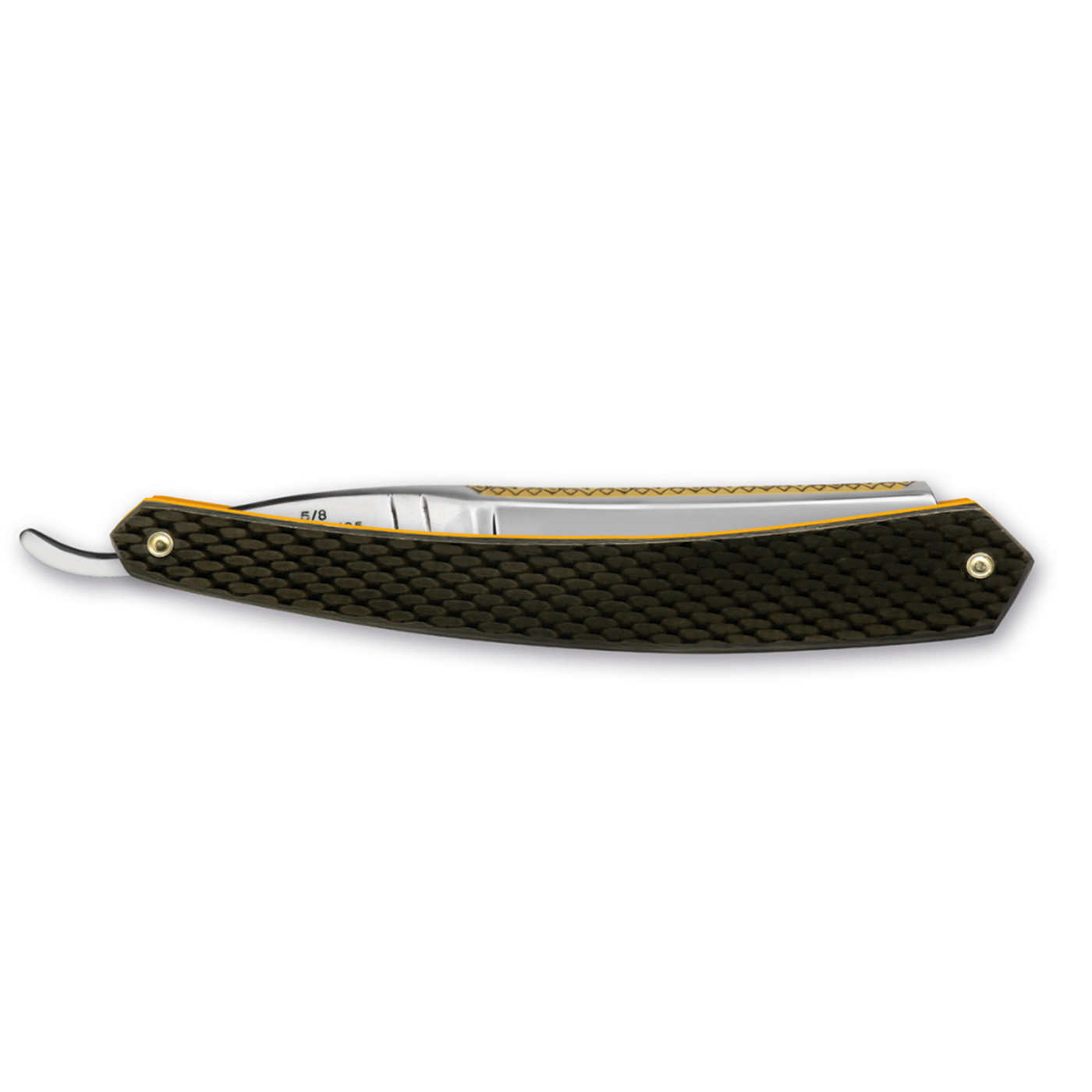 Thiers Issard Fleur De Lys Straight Razor 5/8" Carbon Fiber Carbon Steel