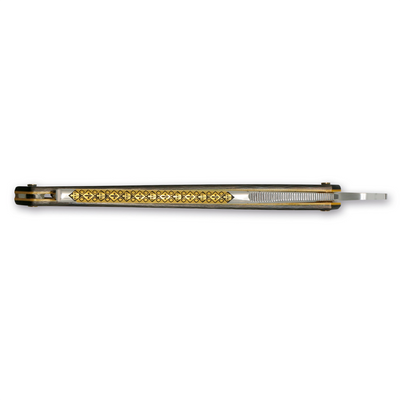Thiers Issard Fleur De Lys Straight Razor 5/8" Carbon Fiber Carbon Steel