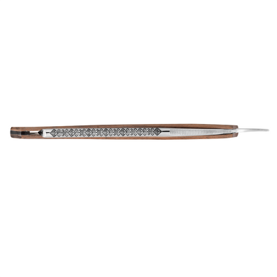 Thiers Issard Fleur De Lys Straight Razor 5/8" Walnut Wood Carbon Steel