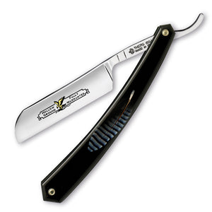 Thiers Issard Eagle Gold Straight Razor 6/8" Blue Feather Resin Carbon Steel
