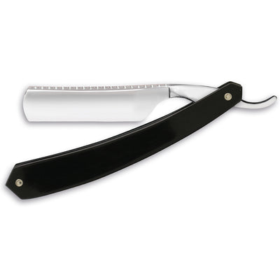Thiers Issard Historic 'Zebra' Straight Razor 7/8" Ebony Carbon Steel