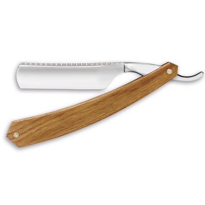 Thiers Issard Historic 'Zebra' Straight Razor 7/8" French Oak Carbon Steel
