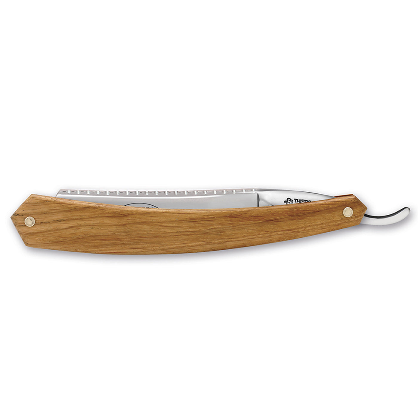 Thiers Issard Historic 'Zebra' Straight Razor 7/8" French Oak Carbon Steel