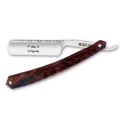 Thiers Issard Historic 'La Legende' Straight Razor 6/8" Pyramid Spine Pattern Snakewood Carbon Steel
