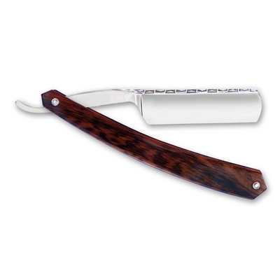 Thiers Issard Historic 'La Legende' Straight Razor 6/8" Pyramid Spine Pattern Snakewood Carbon Steel