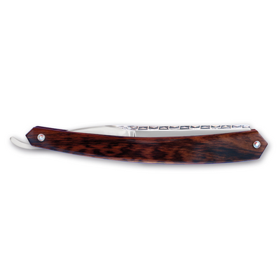 Thiers Issard Historic 'La Legende' Straight Razor 6/8" Pyramid Spine Pattern Snakewood Carbon Steel
