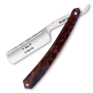 Thiers Issard Historic 'La Legende' Straight Razor 6/8" Pyramid Spine Pattern Snakewood Carbon Steel