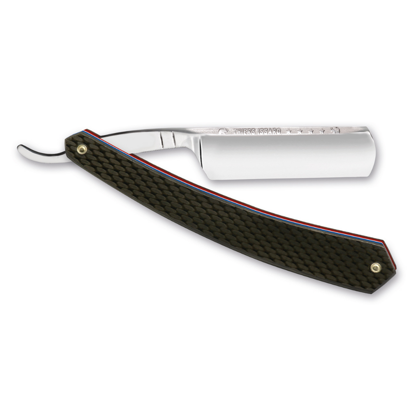 Thiers Issard Historic 'La Legende' Straight Razor 6/8" Carbon Fiber Carbon Steel