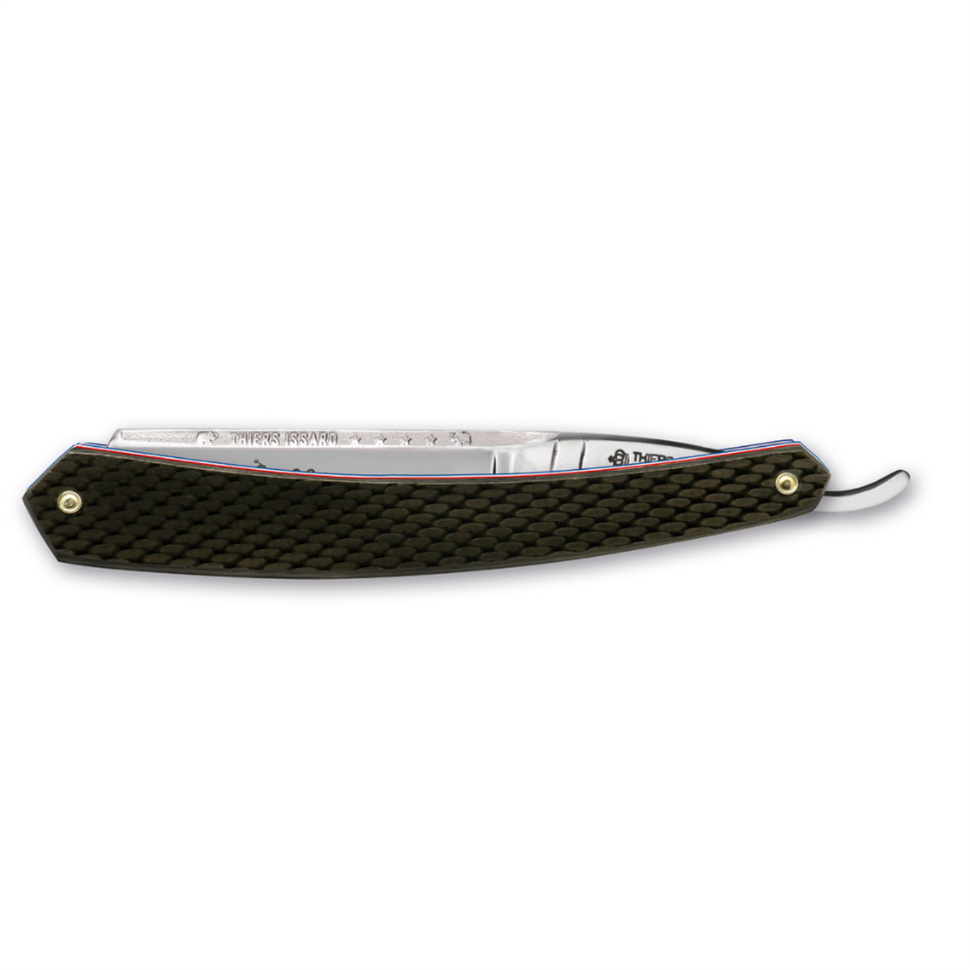 Thiers Issard Historic 'La Legende' Straight Razor 6/8" Carbon Fiber Carbon Steel