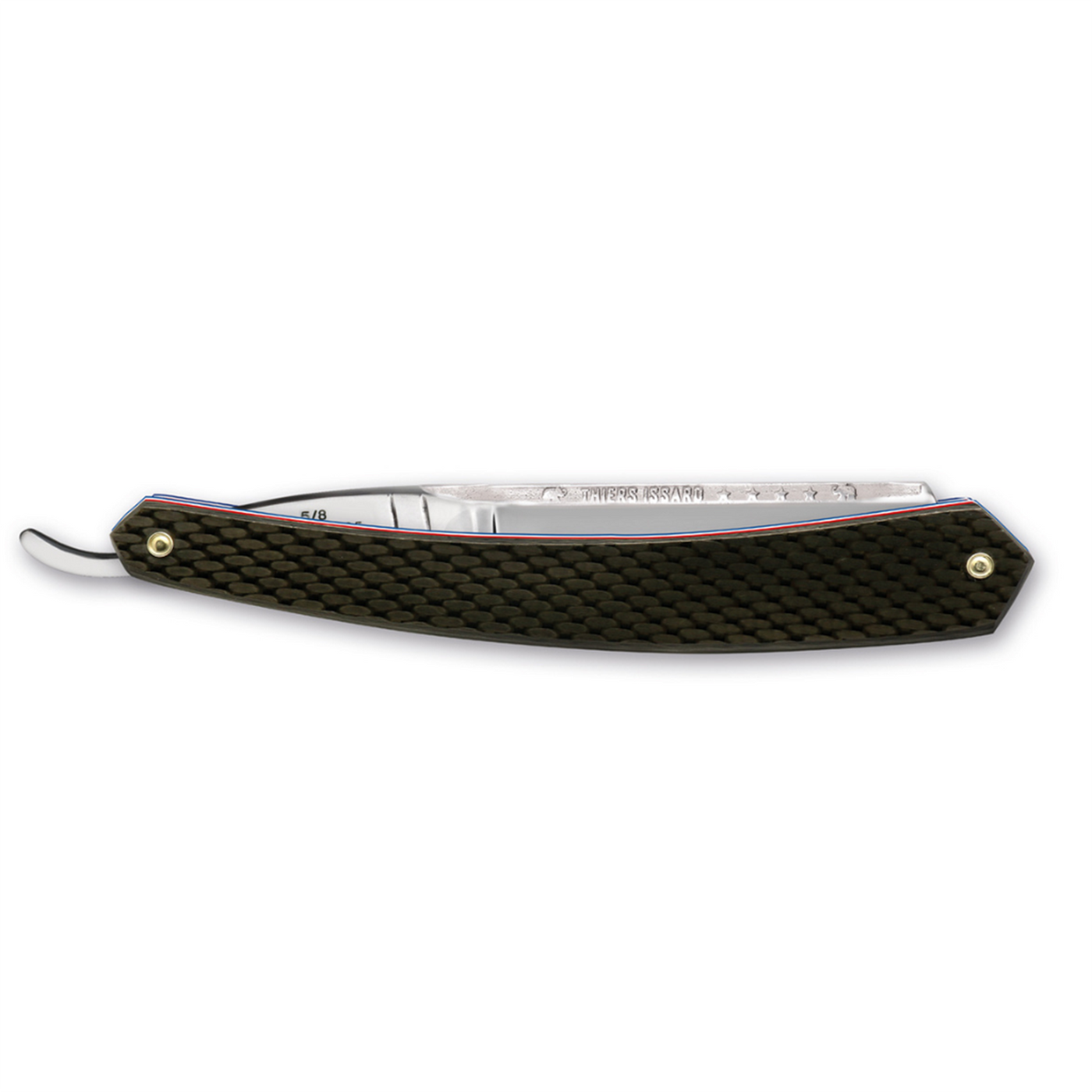 Thiers Issard Historic 'La Legende' Straight Razor 6/8" Carbon Fiber Carbon Steel