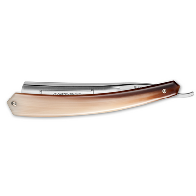 Thiers Issard 275 'Le Chatellerault 1800' Straight Razor 6/8" Blond Horn Carbon Steel - Satin Finish