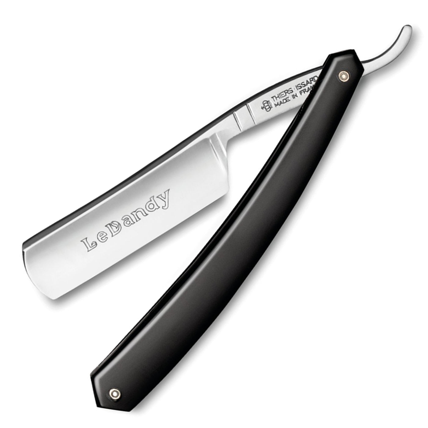 Thiers Issard 'Le Dandy' 5/8" Black Resin Straight Razor