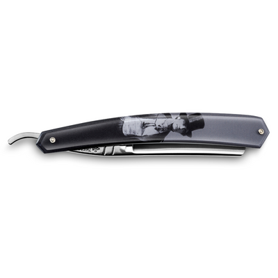 Thiers Issard 'Le Dandy' Straight Razor 6/8" Plexi Plastic with Dandy Inlay Carbon Steel