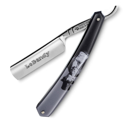 Thiers Issard 'Le Dandy' Straight Razor 6/8" Plexi Plastic with Dandy Inlay Carbon Steel