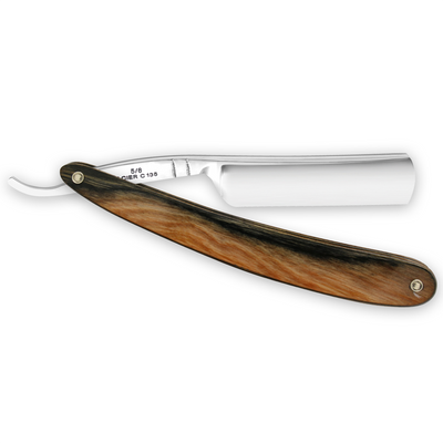 Thiers Issard 'Le Grelot' Straight Razor 5/8" Brown and Black Stamina Carbon Steel