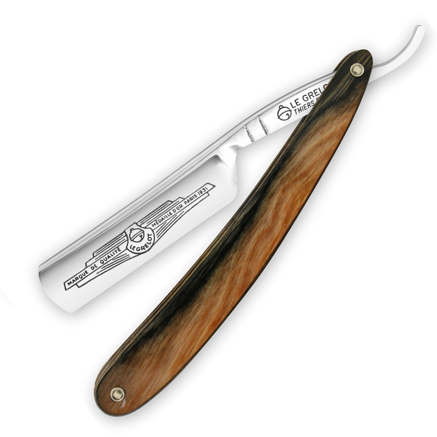 Thiers Issard Le Grelot 5/8" Brown Stamina Straight Razor