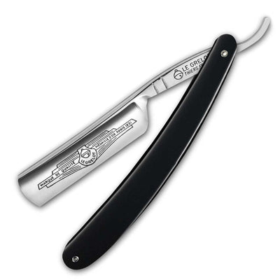 Thiers Issard 'Le Grelot' Straight Razor 6/8" Black Resin Carbon Steel