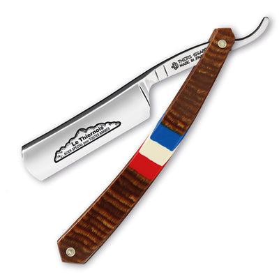 Thiers Issard 'Le Thiernois' Straight Razor 5/8" Brown Stamina Carbon Steel