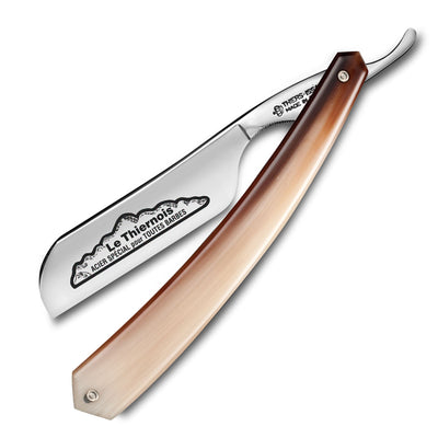 Thiers Issard 'Le Thiernois' Straight Razor 7/8" Blond Cow Horn Tip Carbon Steel