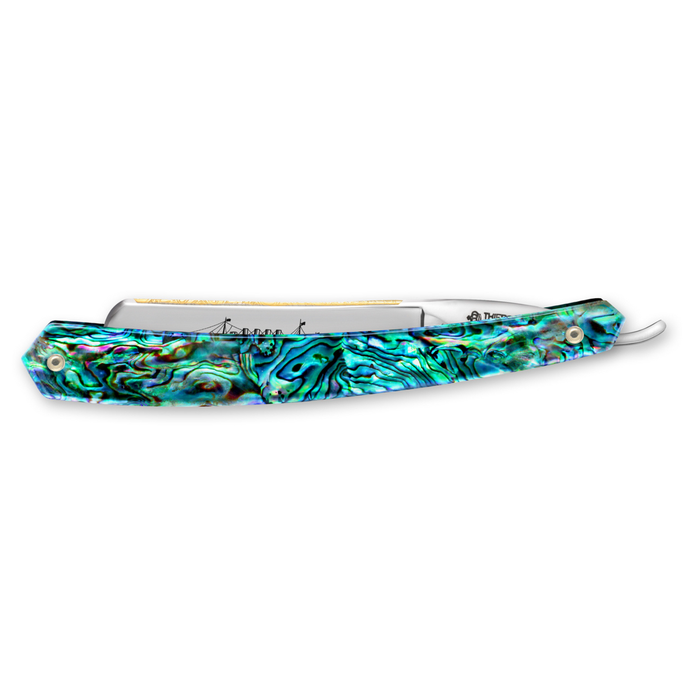 Thiers Issard 'Le Transatlantique' 7/8" Abalone Straight Razor