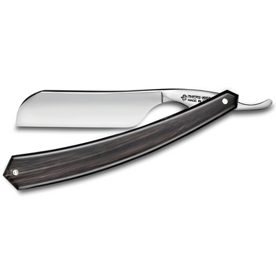 Thiers Issard Luxury Singing 5/8" Black Cow Horn French Point Straight Razor