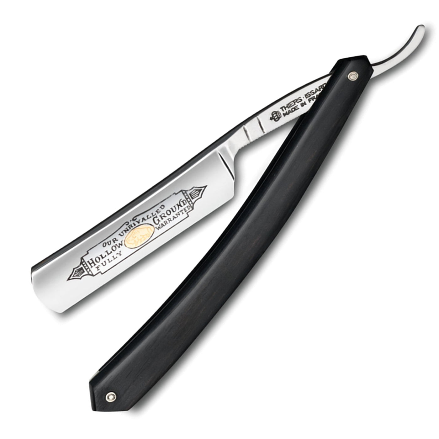 Thiers Issard 'Bison' Straight Razor 5/8" Ebony Carbon Steel