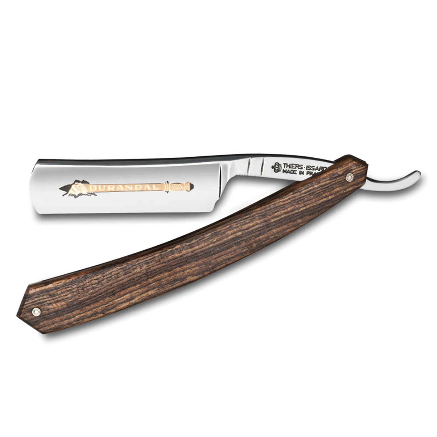 Thiers Issard Luxury Singing Durandal 6/8" Bocote Wood Straight Razor