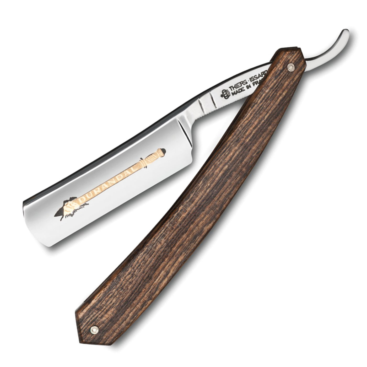 Thiers Issard Luxury Singing Durandal 6/8" Bocote Wood Straight Razor